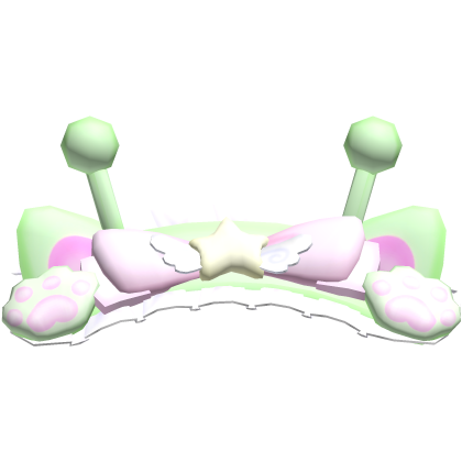Cute Alien Cat Bonnet in Green Roblox item