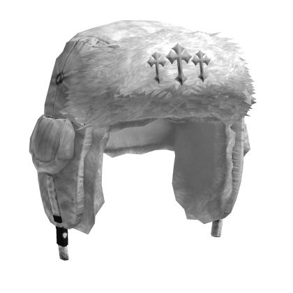 Triple Cross White Ushanka