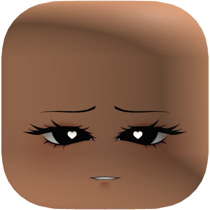 Cute face with heart on eyes Roblox item