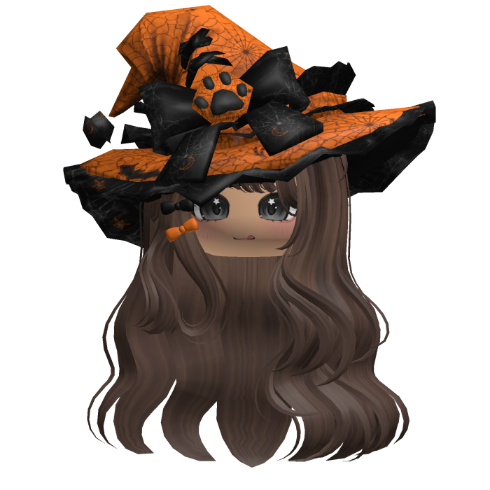 Brown Kawaii Witch Halloween Hair