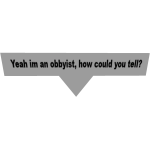 Obbyist text bubble