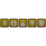 Golden Battle Buttons [Summer Blue] [DESC]