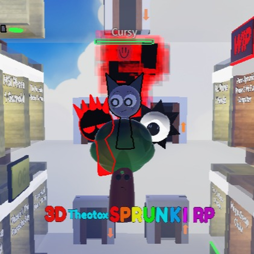 3D Theotox Sprunki RP Roblox game