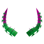 Pink Flower Horns