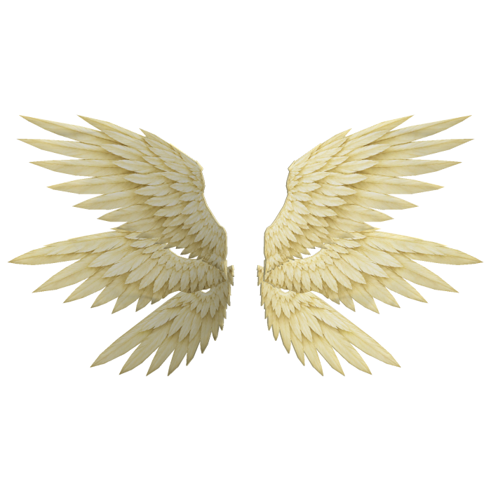 Pastel Yellow Seraphim Angel Wings