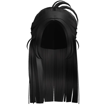 Roblox hair preview for Half Up Summer Popular Hair Black
