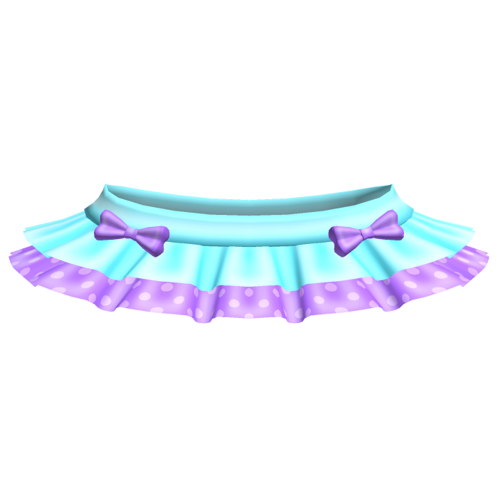♡꒱ cutesy kawaii teal and purple tutu skirt
