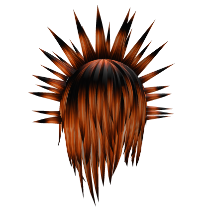 Scene orange Messy Extreme Punk Jaggered Vkei Hair Roblox item