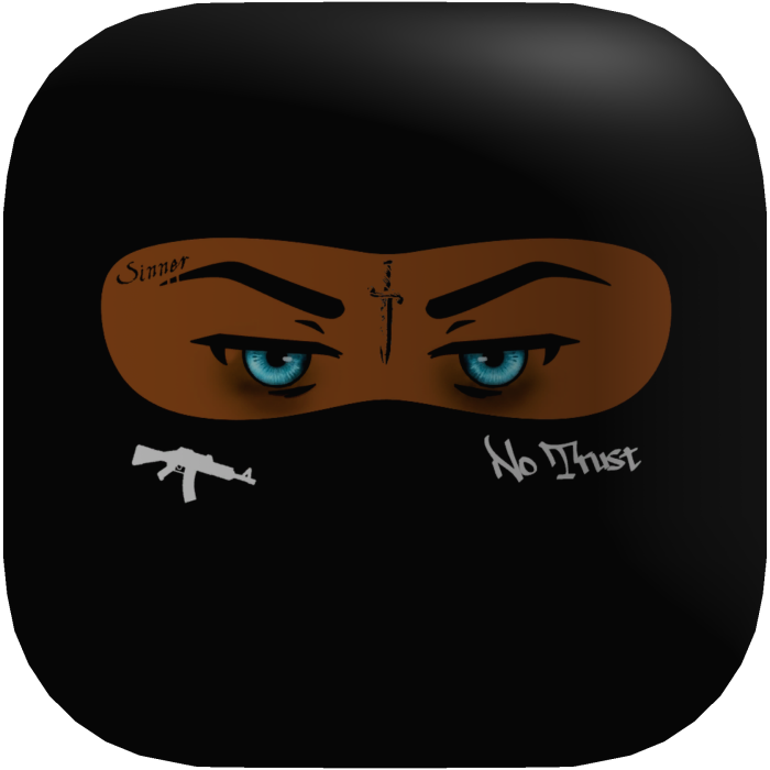 Street Skimask W Blue Eyes