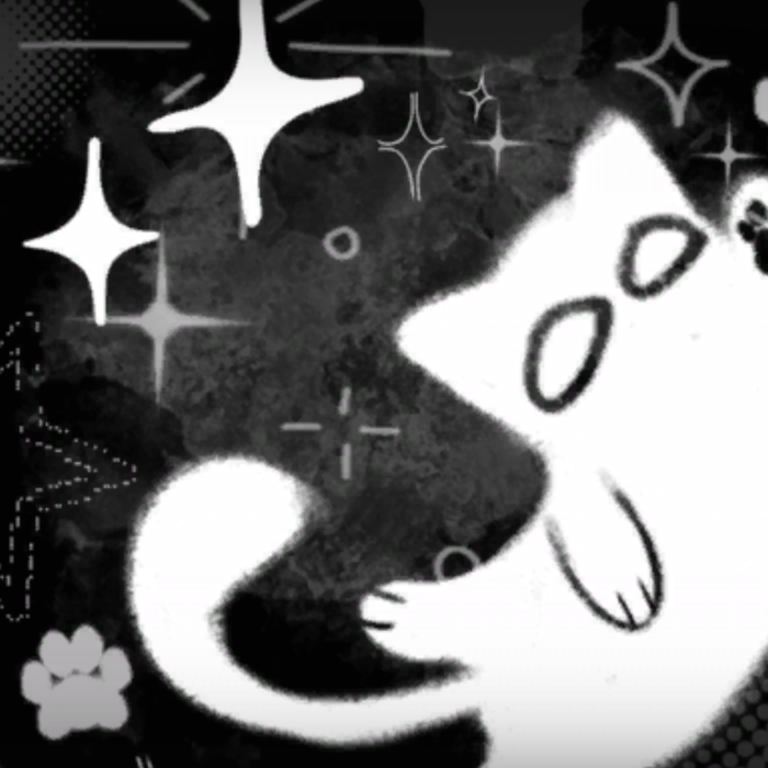 Playful Kitty Emo Larp Background
