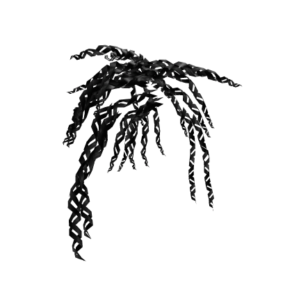 Curly Half Up Half Down 2/2 [Black] Roblox item