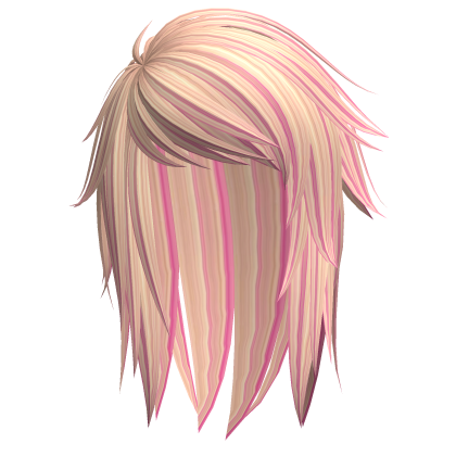 Emo Hair in Blond and Pink Roblox item