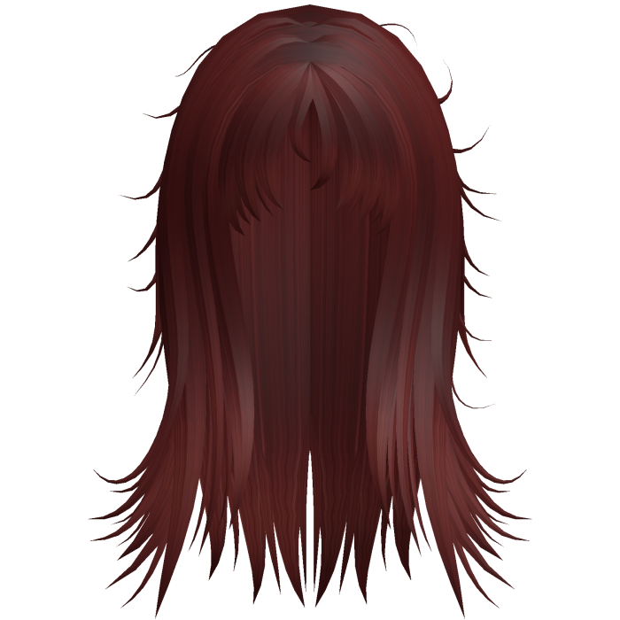 Long Shaggy Layered Hair (Red)