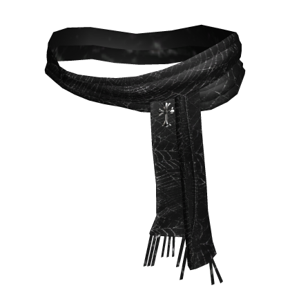 Spiderweb Grunge Neck Chrome Scarf thumbnail