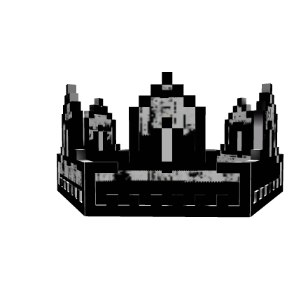 Black Animated Glitch 8 Bit Royal Crown