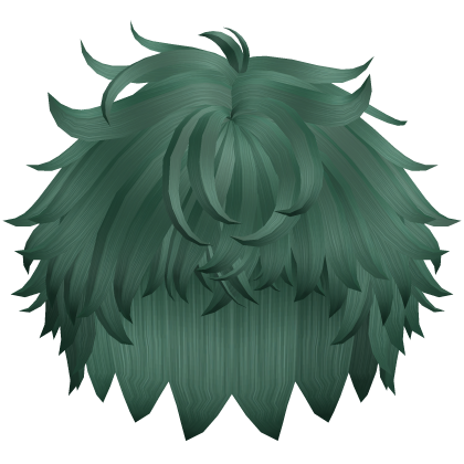 Messy Anime Short Wolfcut (Green)