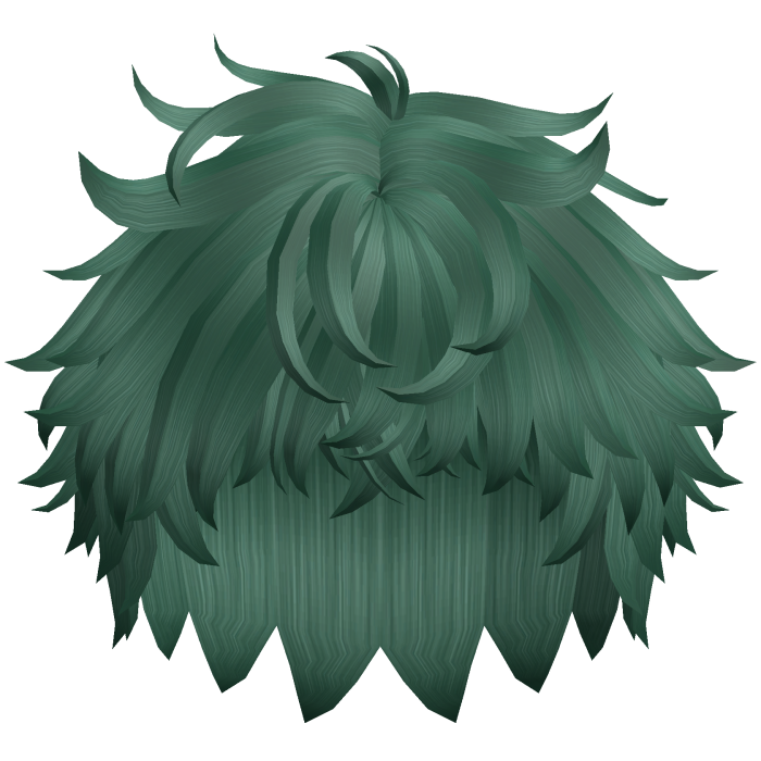 Messy Anime Short Wolfcut (Green)