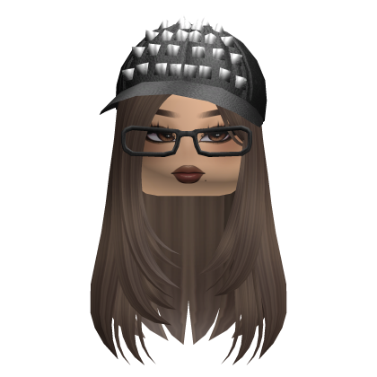 Y2K Cool Girl Layered Hair w/ Studded Cap & Makeup