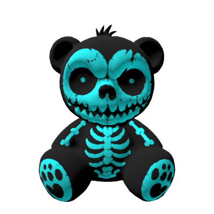 cyan Skull Bear (halloween)