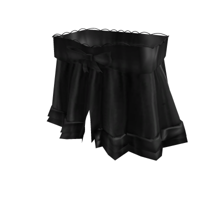 ♡ gothic black split babydoll top