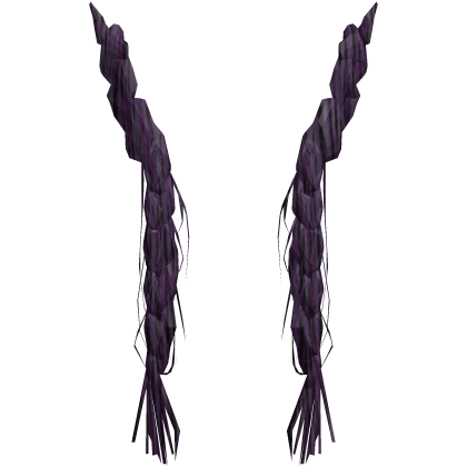 teased scene dark purple emo messy braid add-on Roblox item