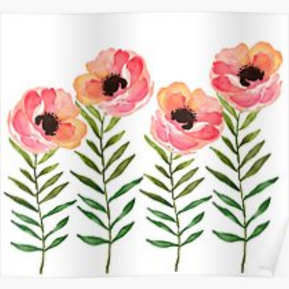 Flower poster Roblox decal