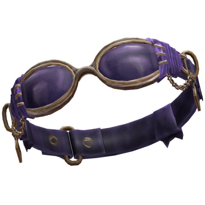 Vintage Steampunk Goggles - Purple