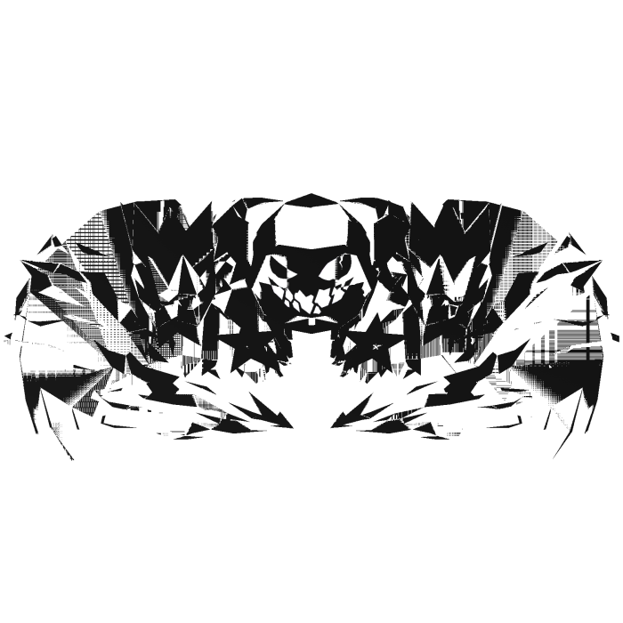Cartoony black&white Glitched Combo