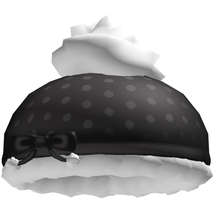 ♡ Cute Cozy Winter Beanie in Black Roblox item