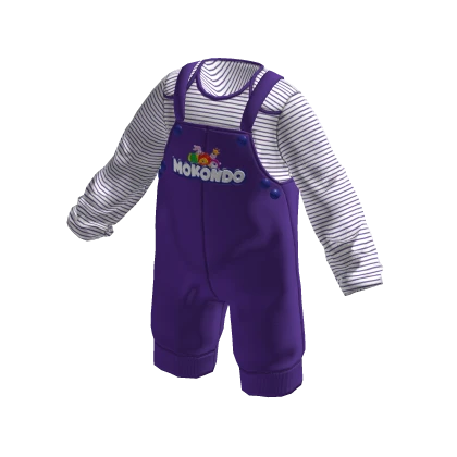 M0kond0 White Purple Overall | Roblox Item - Rolimon's