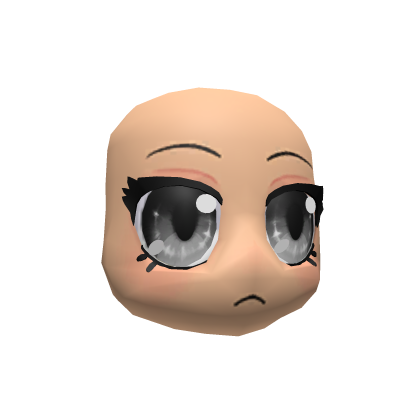 Calm Anime Head (Silver Eyes)