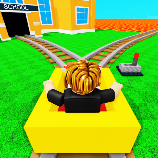 Cart Ride Out of School to VIP Obby official Roblox game thumbnail