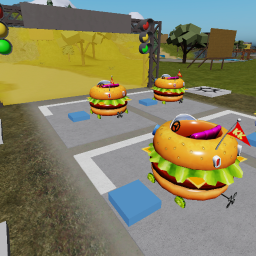 4 player krabby patty racing