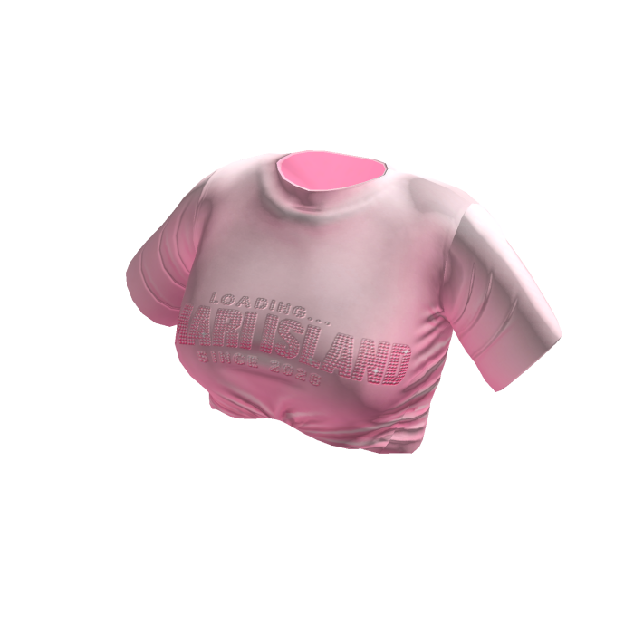 Blush Pink Loading GMARI Island Cropped Tee