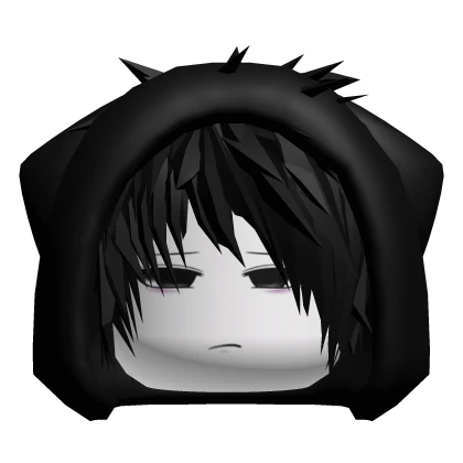 Dashie Emo Cat fofo (black) Roblox item thumbnail