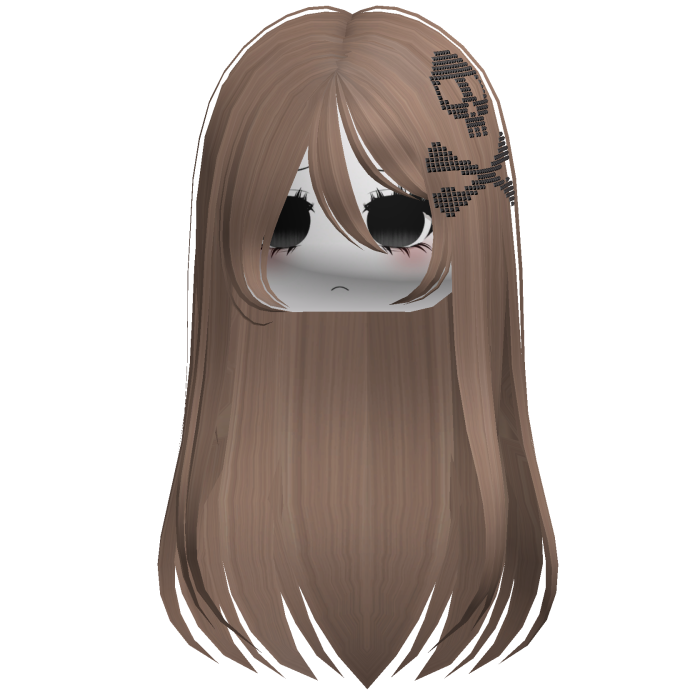 Straight Emo Moe Skull Hair Milktea