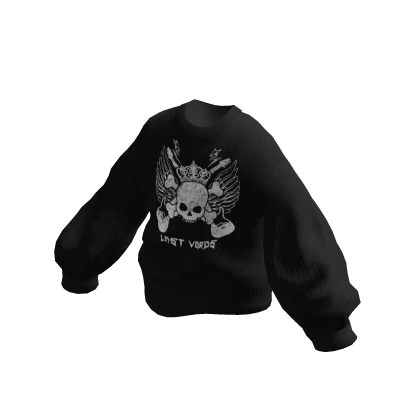 Oversized Knitted Rock Band Sweater Black Roblox Item Rolimon s
