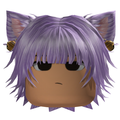 Layered Hair w/ Cat Ears (Purple)