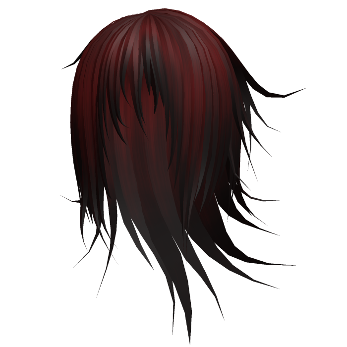 Vampire Red Emo Vkei Windy Long Model Hair 74. 