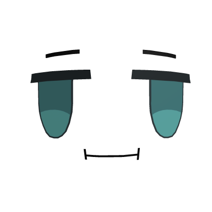 Anime Bored 3D Face with Mouth Roblox item