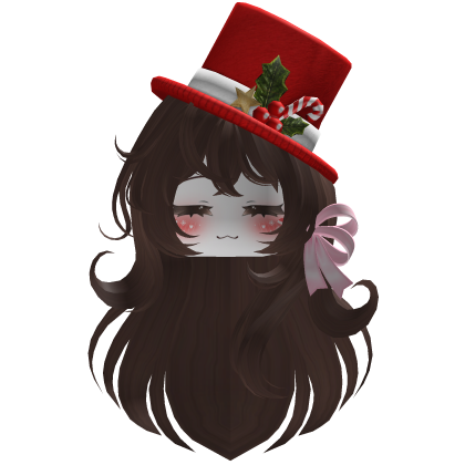 Beautiful Christmas hat hairstyle bow (Brown)