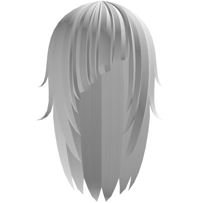 long messy moe emo hair with bangs ᨳ𐔌 white 𐦯ᜊ