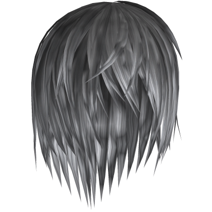 grey wet emo hair 