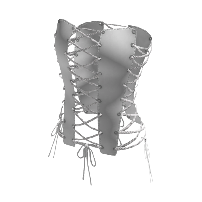 Gothic White Lace Up Corset