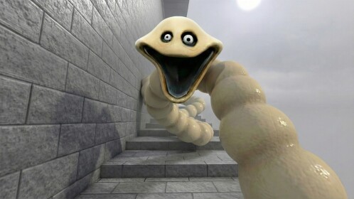 Climb Scary Worm Tower