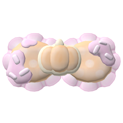 . ‿ ♡ pumpkin cookie halloween baker bow ! Roblox item