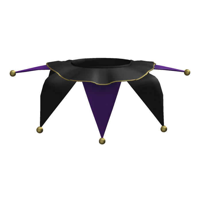 Creepy Purple Jester Halloween Collar