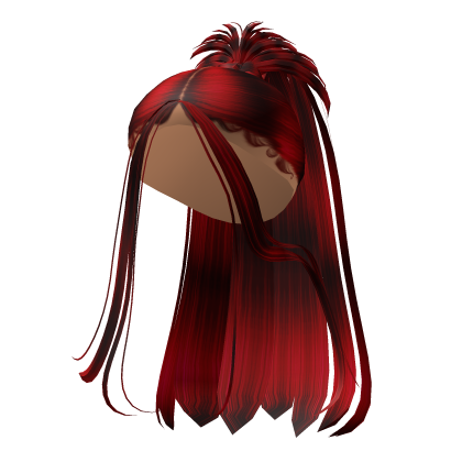 Y2K Spiky Elegant With Ponytail Hair on (red) Roblox item