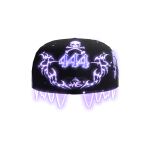 PURPLE CAP WITH GLASSES