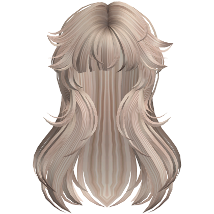 Messy Anime Grunge Hair (Ash Platinum Blonde) Roblox item